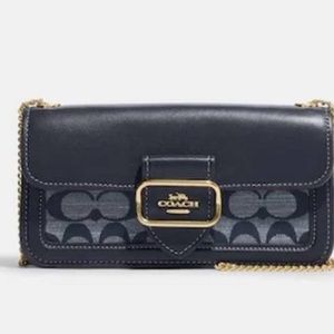 Coach Morgan Denim Crossbody New In Package Unused